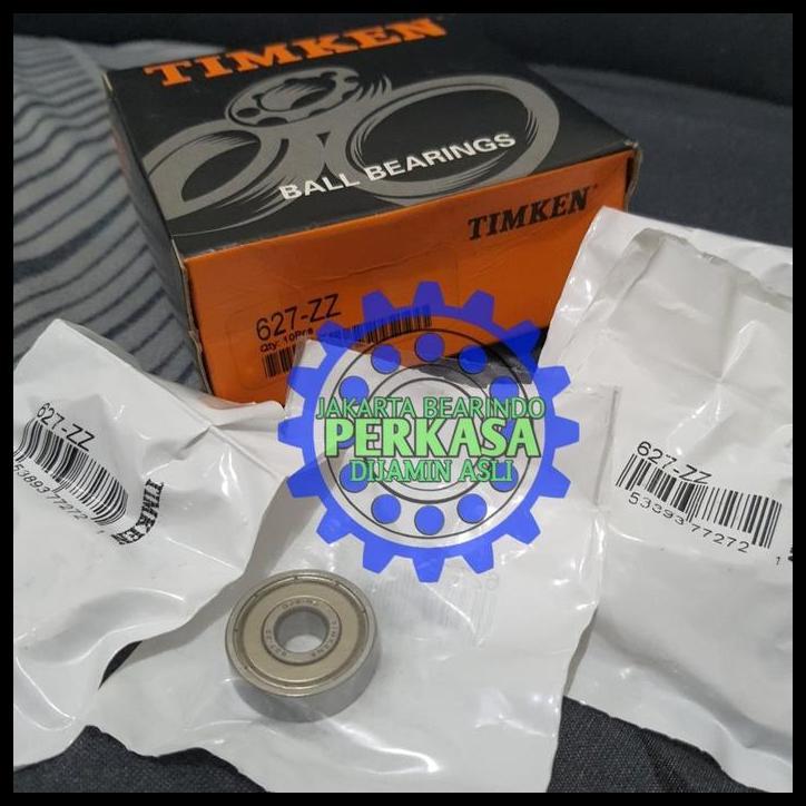 TERBARU BEARING 627 ZZ / 627ZZ / 627-2Z C3 TUTUP BESI ASLI TIMKEN 