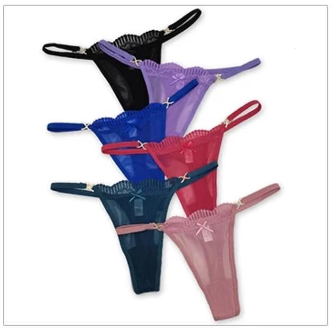 CELANA DALAM WANITA - CD / GSTRING WANITA PREMIUM 80% NYLON TRANSPARAN WARNA CANTIK 87496