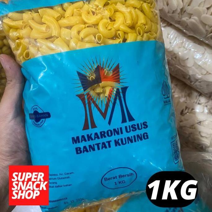 Kress- Makroni Murah / Makaroni Mentah /  Makroni Bantat Pipa Mahkota 1Kg
