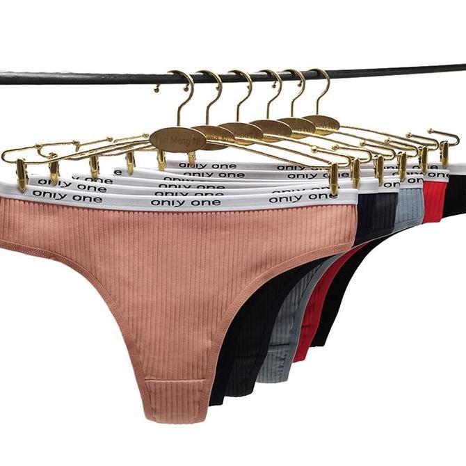 CELANA DALAM WANITA | CD THONG GSTRING PREMIUM 95% KATUN MOTIF KAIN BERGARIS BIKIN CANTIK 87513 Lucu