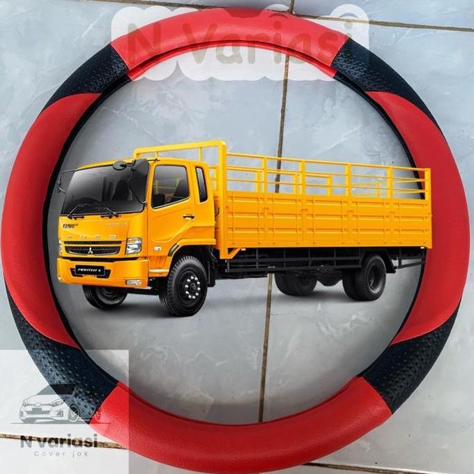 Integra- Cover Stir Sarung Setir Truk Tronton Fuso Fighter X 240Ps Variasi Sabit Car Aksesoris