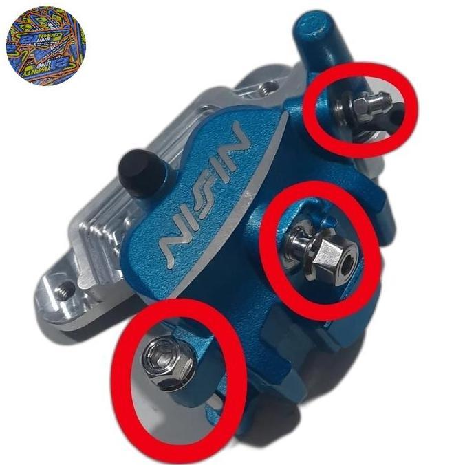 paketan baut stainless kaliper nissin samurai