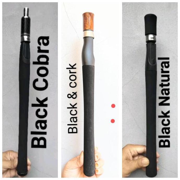Gagang joran black Natural || black Cobra || non Fuji