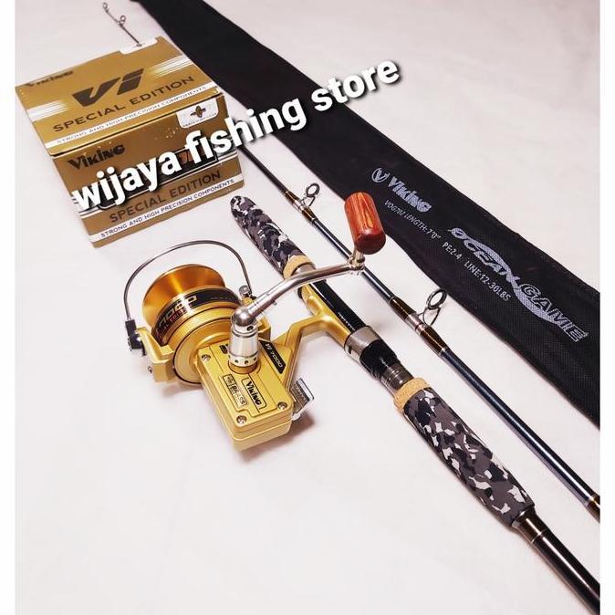 Set Joran Viking Ocean Game dan Reel Viking Vi Special Edition 5 Ball