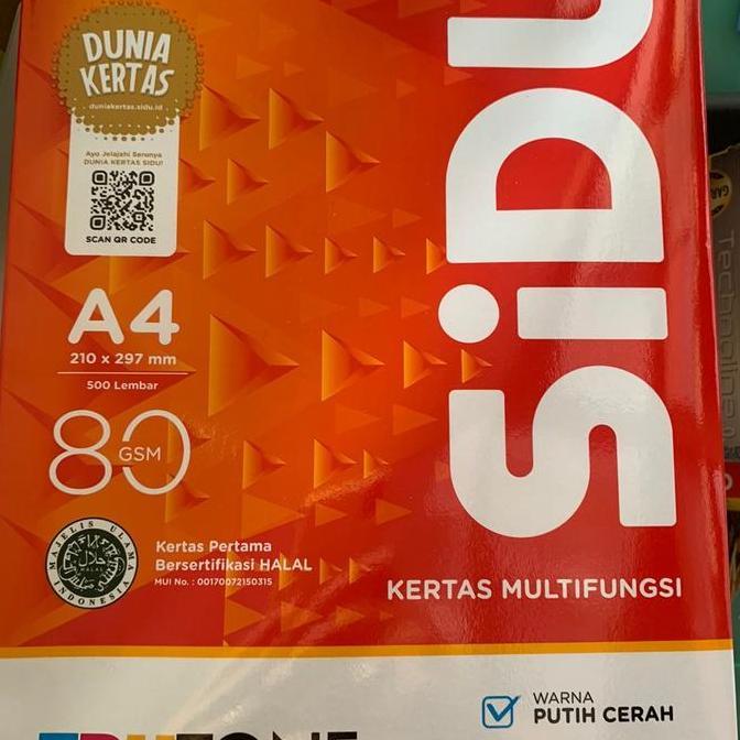 HVS 80 gram A4 SIDU (Sinar Dunia)
