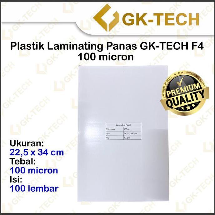Plastik Laminating Laminasi Panas GK-Tech / Hombo / F4 / A4 / A3