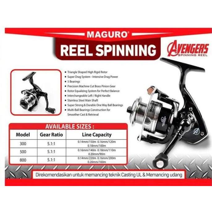 Reel Mini Maguro Avengers 300 500 800