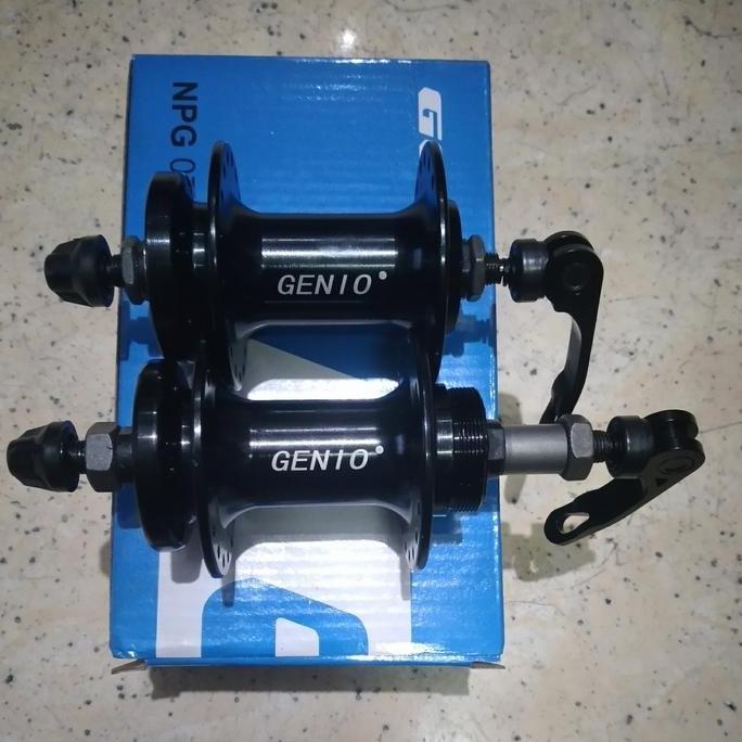 hub freehub GENIO NPG 07 AL 36H 36 hole 6bolt discbrake QR quick release ulir drat sepeda mtb lipat