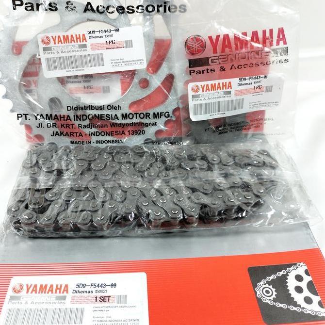 GEAR SET KOMPLIT JUPITER Z1 , JUPITER ROBOT, VEGA ZR NEW KODE 5D9 gir motor motorcycle rantai