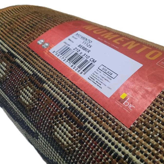 OK KARPET PERMADANI BESAR JUMBO COKLAT CREAM BERBER BROWN MOMENTO MODERNO 210X310 CM ''