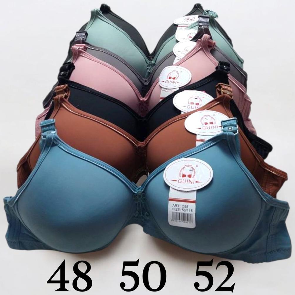 Bra Wanita Jumbo Cup D Tanpa Kawat 46 48 50 52 BH Wanita Big Size Guini