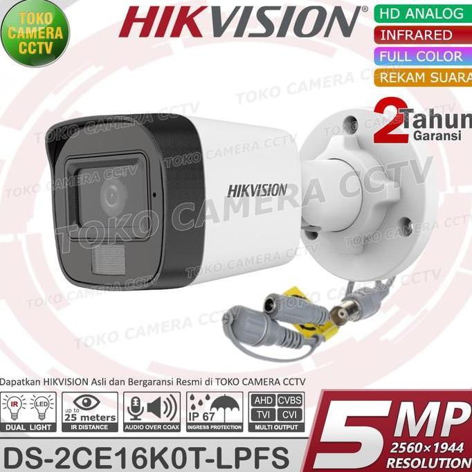 TERBARU - KAMERA CCTV OUTDOOR HIKVISION 5MP MIC AUDIO CAMERA HIKVISION 5MP AUDIO