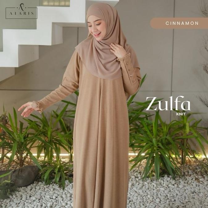 Zulfa Knit / Abaya Sporty / Dress Knit Premium / Gamis Rajut Premium / Abaya Knit