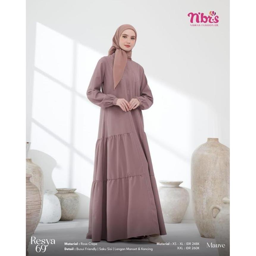 NIBRAS RESYA 69 GAMIS DEWASA POLOS