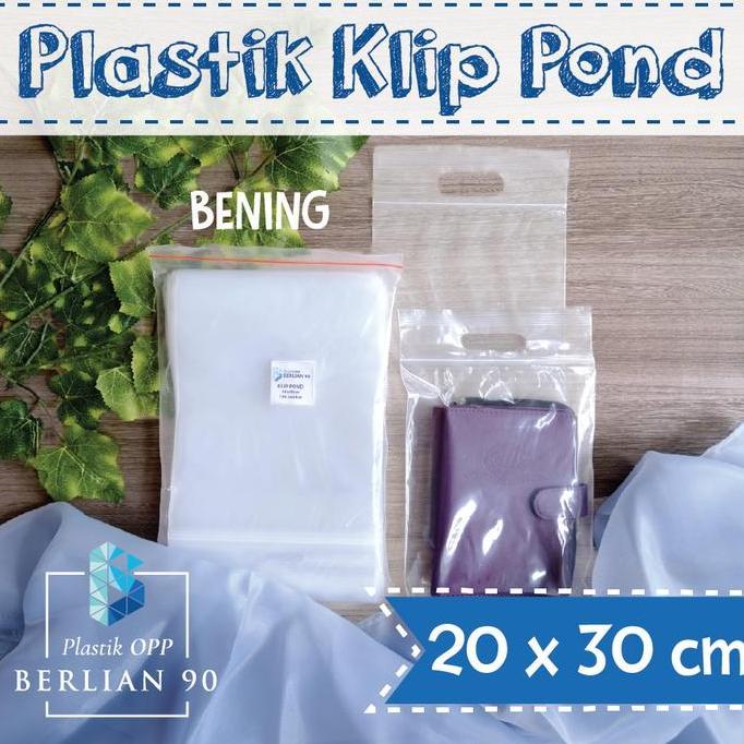 Plastik Klip Pond 20x30 Cm / Plastik Ziplock / Plastik Baju