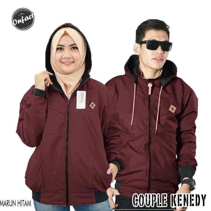 Jaket Bolak Balik Jaket Couple Jaket Kapel Pasangan Dapat 2 Jaket HM