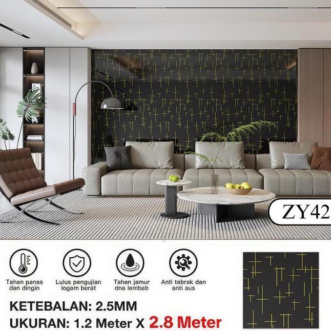Wallpaper Marble Marmer Jumbo Stiker Dinding 3D Per-Roll Wallpaper Dinding Vinyl Marble Motif Marmer