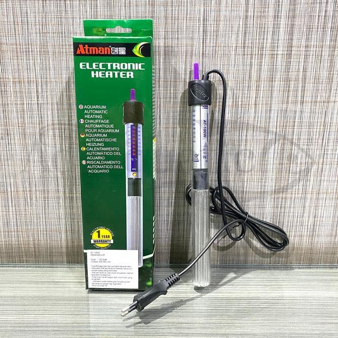 ATMAN HEATER 100W ALAT PENGHANGAT AIR AQUARIUM PEMANAS SUHU AKUARIUM