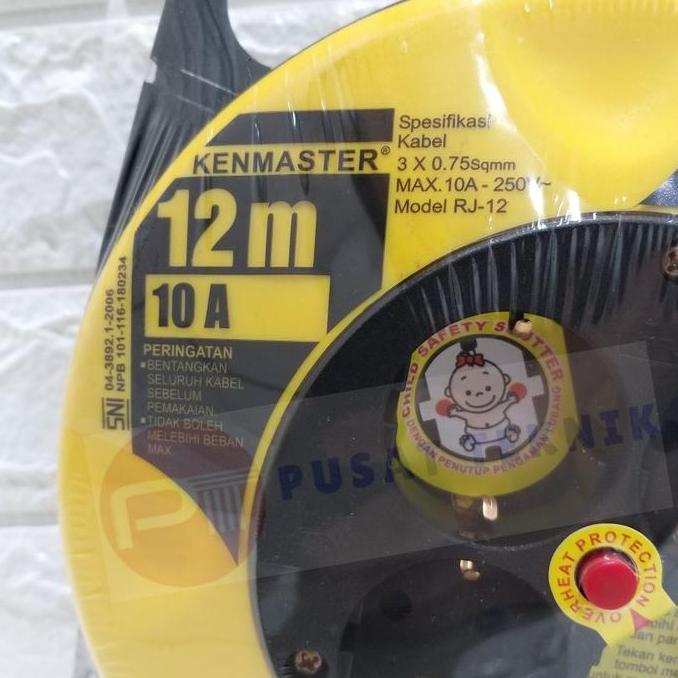 KABEL ROLL KENMASTER 12 METER 4 LUBANG - KABEL ROLL KENMASTER