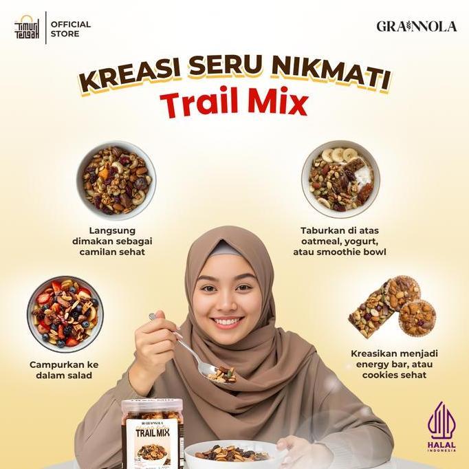 Fooding- Timur Tengah 9 In 1 Trail Mix Chocolate Dates 600 Gr | Almond, Walnut, Kurma, Choco Chunks,