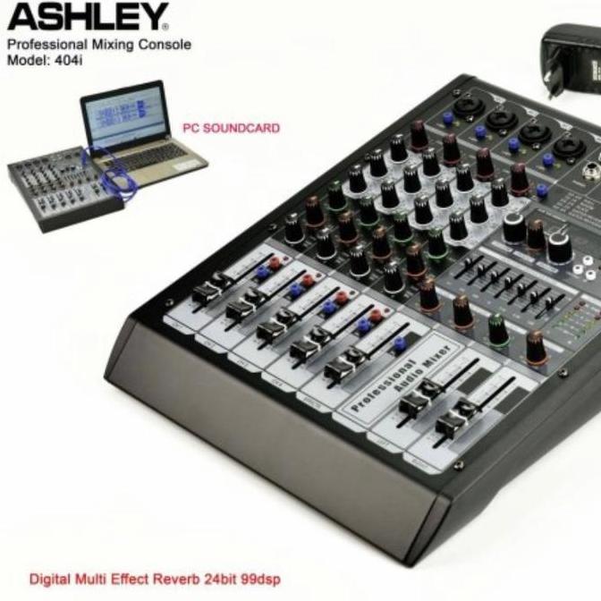 Bisakoya- Mixer Audio Ashley 404I Original 4 Chennel Equalizer Monitor Amplifier
