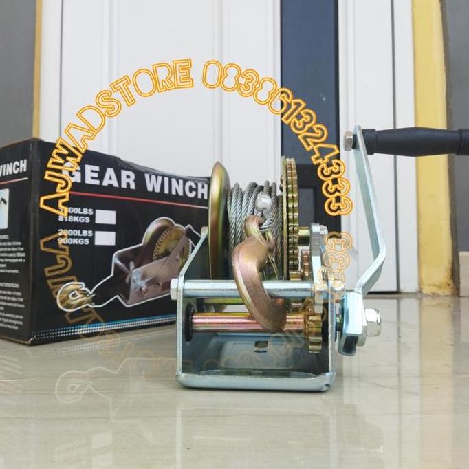hand winch katrol manual tangan /mesin derek tangan manual 1 LBS