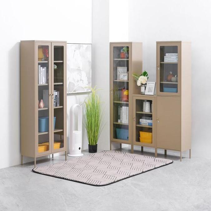 Promo Informa Flins Lemari Arsip Kantor Metal Half Door Penyimpanan Dokumen Rak Buku Filing Kabinet 