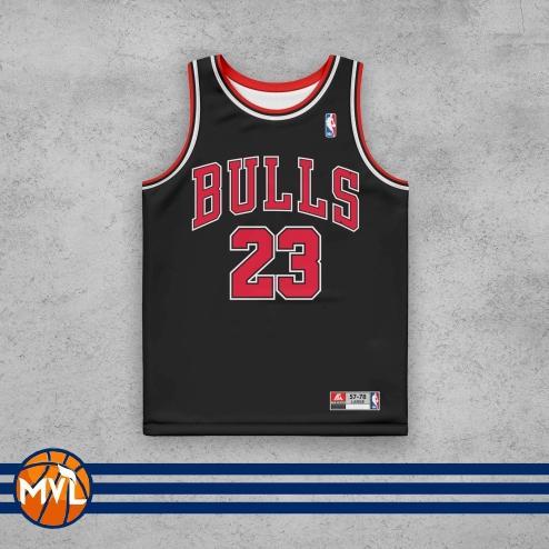 BIG SALE [TERLARIS] JERSEY BASKET NBA MICHAEL JORDAN #23 CHICAGO BULLS HITAM - PUTIH - MERAH