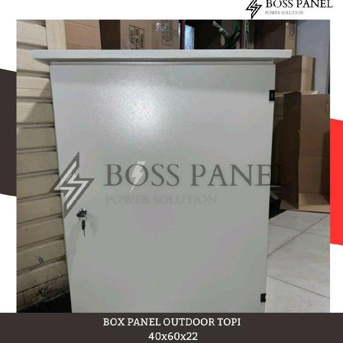 Box Panel Listrik / Panel Box Listrik  40X60X22 Outdoor Topi Tebal Plat 1,5Mm Powder Coating Berkual