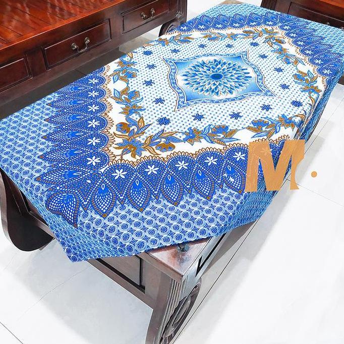 Taplak Meja Kain Batik Dekorasi Ruang Tamu Alas Meja Guru Raden Ayu Hitam Katun taplak  meja