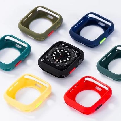 BIG PROMO Soft Case Apple Watch iWatch Bumper  9 8 7 6 SE Pelindung T55 Ultra SilikonSmartwatch T500