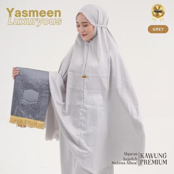 Mukena/Alquran/Sajadah Seserahan Free Tasbih, Tuding, Custom Nama di Alquran Motif YASMEEN LUXURIOUS