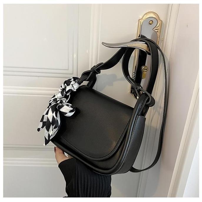 Updown- [Beli Lokal Sale] Tas Selempang Wanita Lulu Syal Slingbag Cewek - Fs Lv Pacific