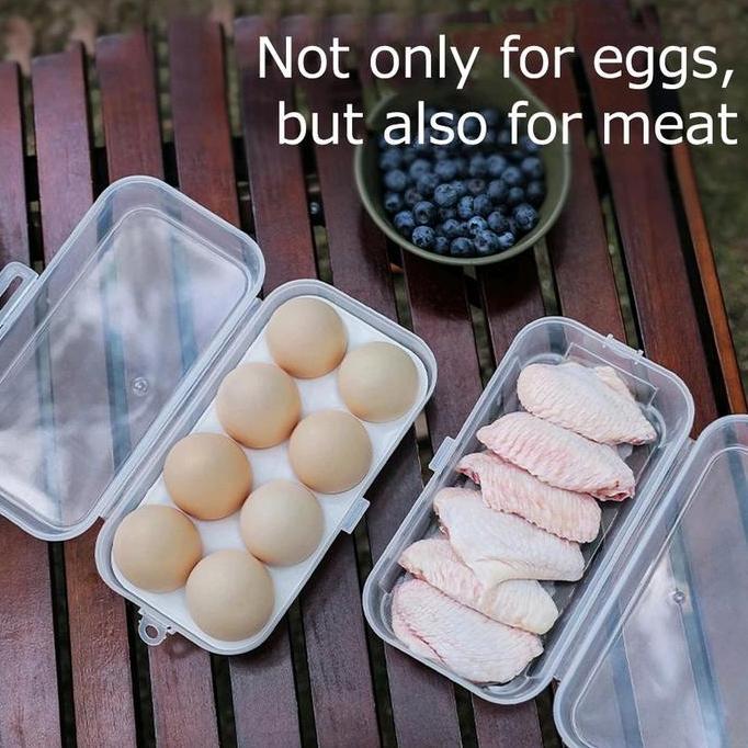 Kotak Telur Travel  Egg Box/ Tempat Penyimpanan Telor Makanan Camping Box Telur Telor
