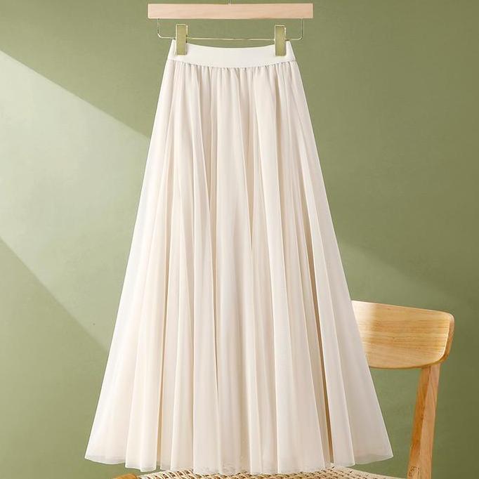 Rok Tutu panjang korean style wanita rok plisket premium maxi skirt Rok Tutu Maxy Model Korean Hits 