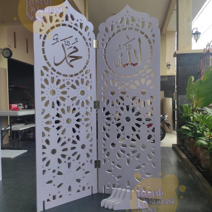 [HX] SEKAT RUANGAN PORTABLE / PARTISI RUANGAN LIPAT / PARTISI MUSHOLA / PEMBATAS RUANGAN / SKETSEL M