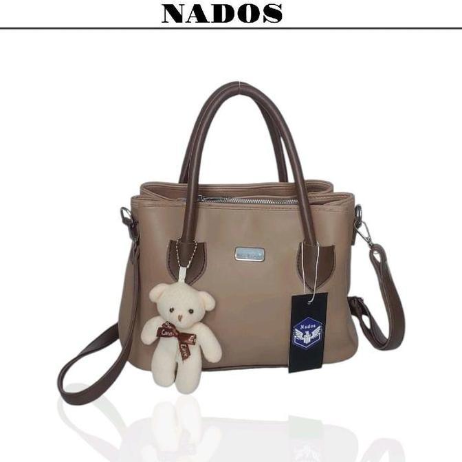 Updown- Nados-Tas Wanita Cantik Tiga Ruang  Bahan Kulit Sintetis Handel Bag Baru