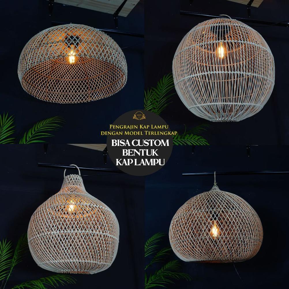 [RTN] Kap Lampu Rotan Sintetis Jumbo Murce Aesthetic/ Kap Lampu Jumbo/ Kap Lampu Besar