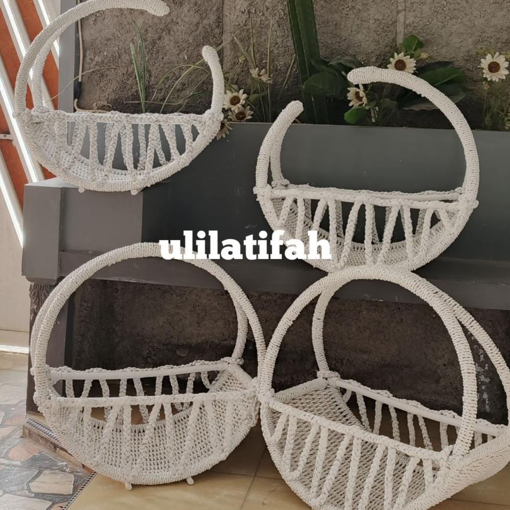 [RTN] Timangan Aqiqah Bayi Keranjang Rotan Diameter 60 cm