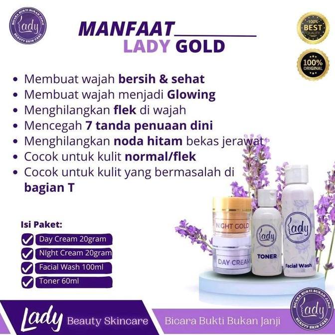 Bytxc- Lady Cream Glow - Lady Cream Pink/Acne Original By Ladyskincare Wajah Perawatan