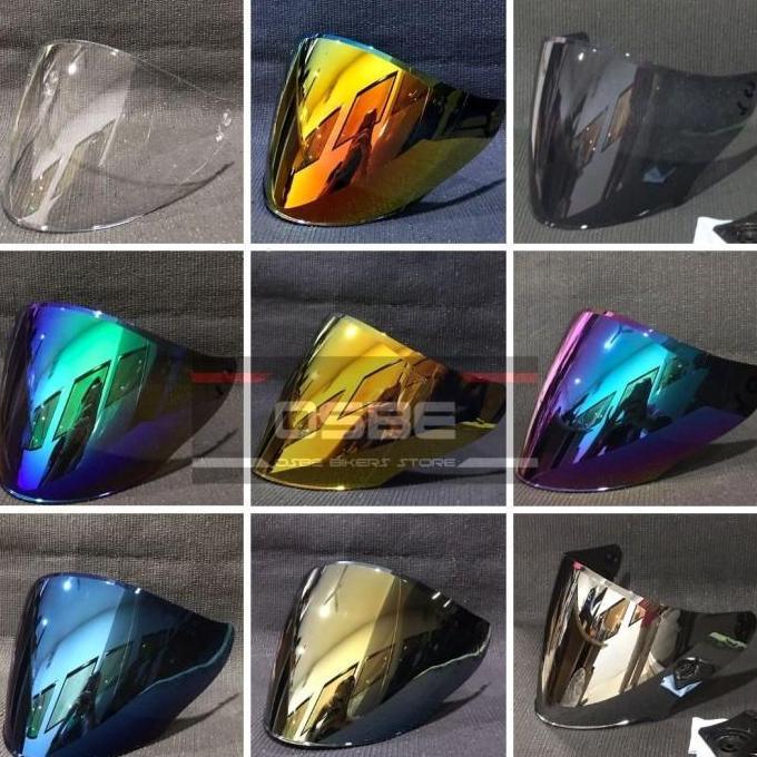 KACA FLAT VISOR OSBE KYT PNP VENOM IRIDIUM KYT DJ MARU