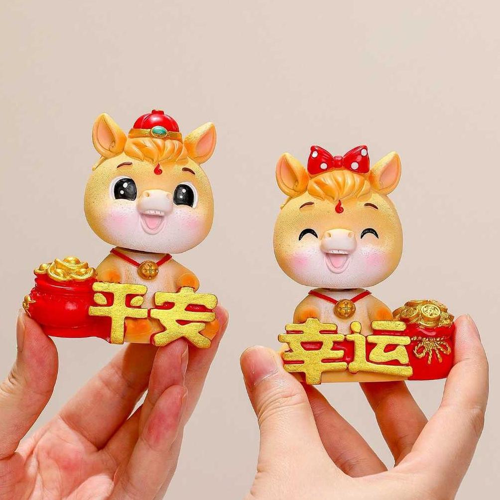 [Orgm] 2026 Kuda | Pajangan Imlek Dekorasi Imlek Pajangan Rezeki 2026 Kuda Pajangan Meja Pajangan Mo