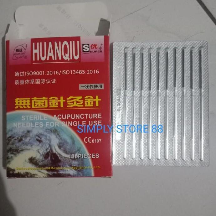 Medikit- Jarum Akupuntur Huanqiu,Huan Qiu Acupunture Needle Hijau