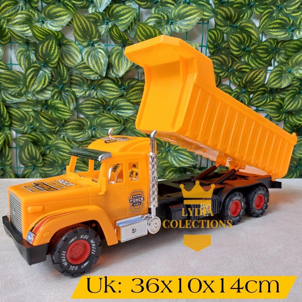 original mainan truk pasir jumbo plastik tebal 43cm