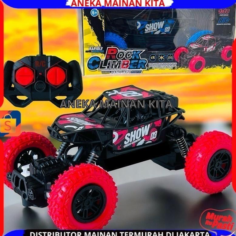 PREMIUM MAINAN MOBIL REMOTE CONTROL ROCK CLIMBER RC CRAWLER OFFROAD ALLOY MATERIAL 1:18