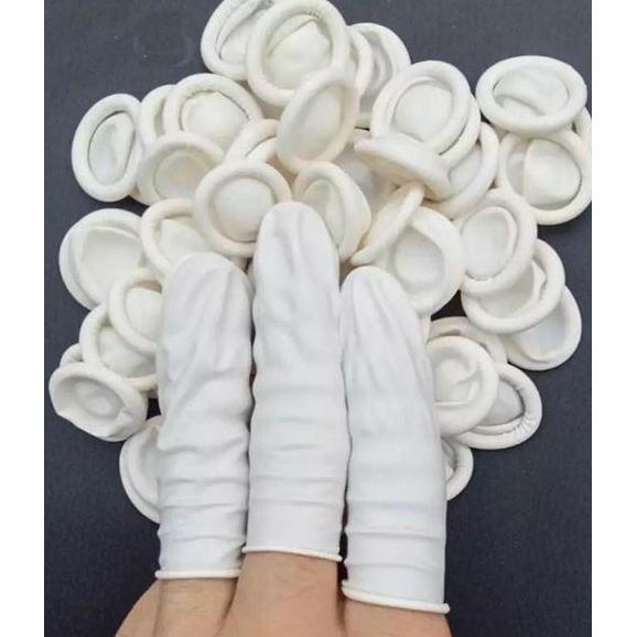 Finger cot / finger coat putih size M