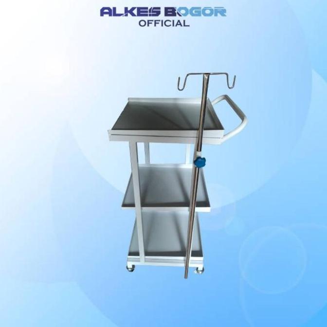 Trolley EKG Rumah Sakit | Troly Monitor Besi