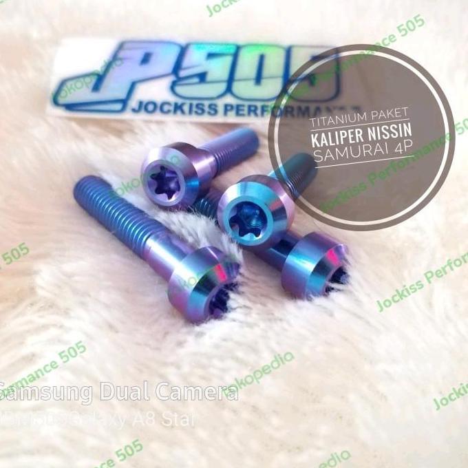 Titanium Paketan Kaliper Nissin Samurai 4P