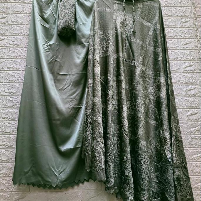 MUKENA SUTRA FANEL SILK PREMIUM  Mewah Motif Dewasa