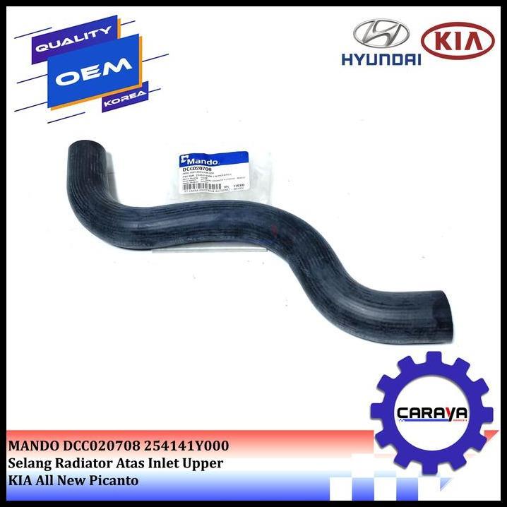 TERMURAH SELANG RADIATOR ATAS INLET UPPER KIA ALL NEW PICANTO ASLI ORI MANDO 